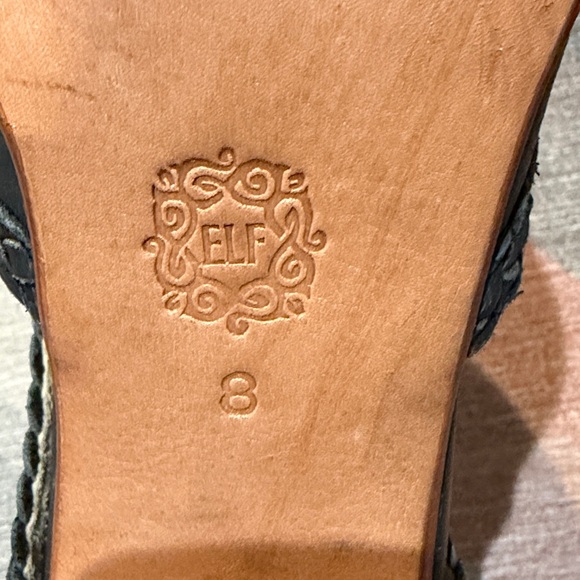 ELF Black Braided Heeled Boots - Picture 3 of 6